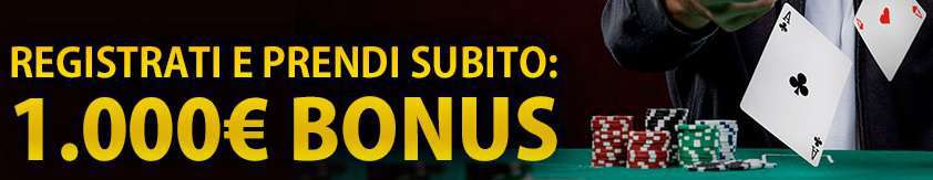 Bonus benvenuto Betclic poker