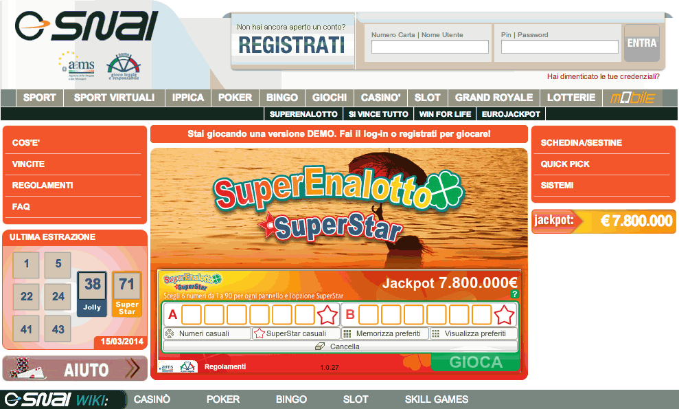 SNAI lotteria