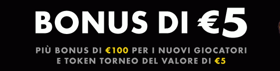 Bonus Poker 100€ + 5€ bet365 poker benvenuto