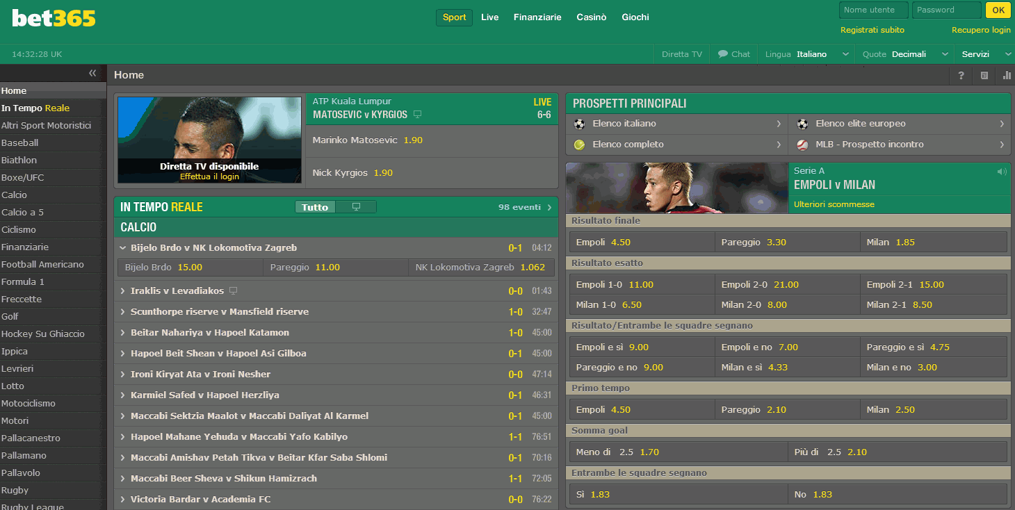 Pagina Principale Pagina Principale Bet365