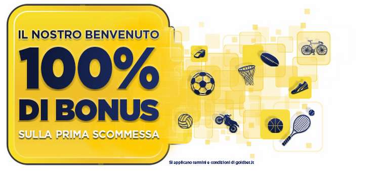 Bonus di benvenuto Goldbet goldbet bonus