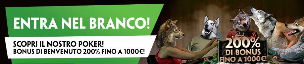 Bonus benvenuto poker bonus poker