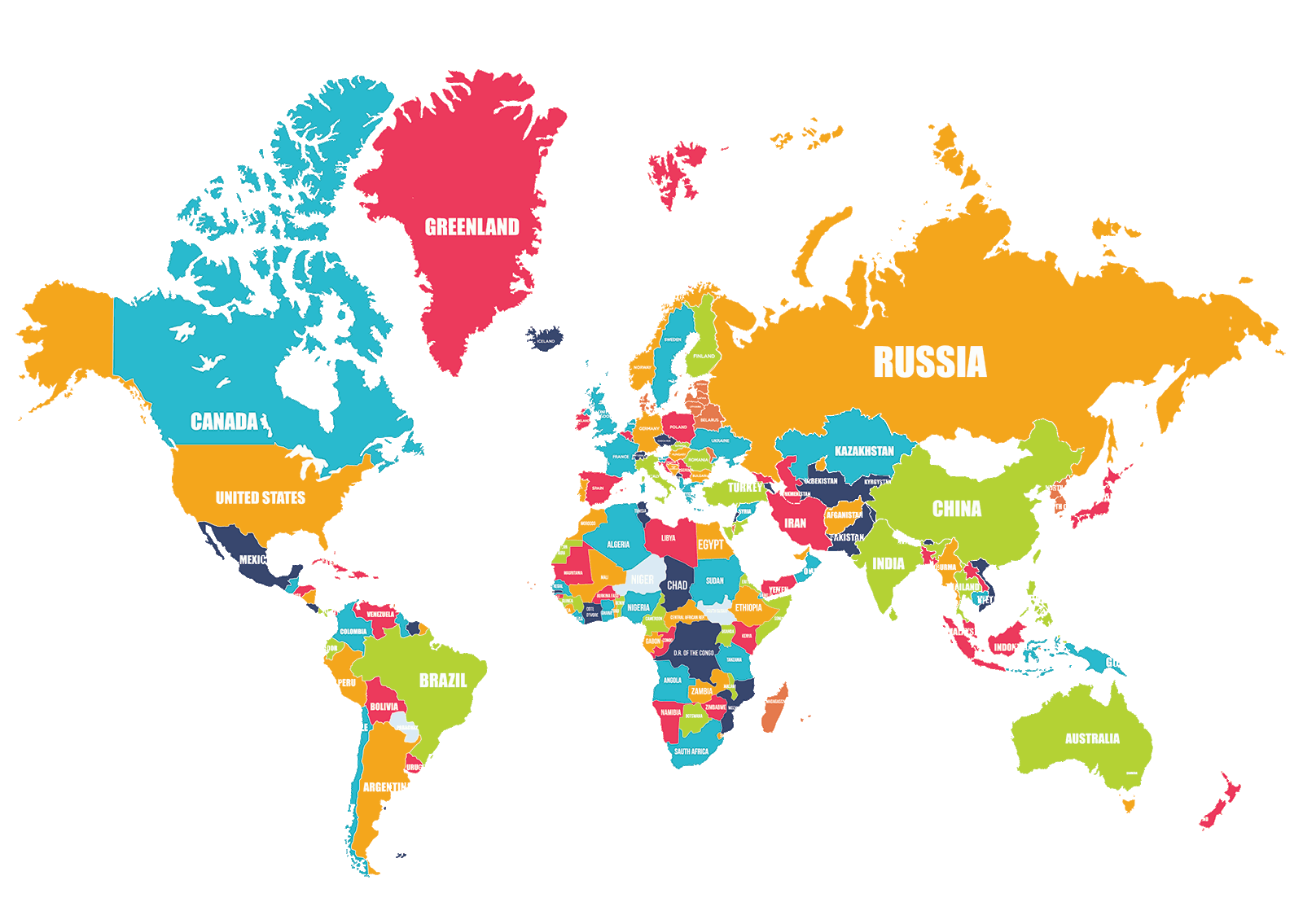 Betfair nel mondo world-map-large
