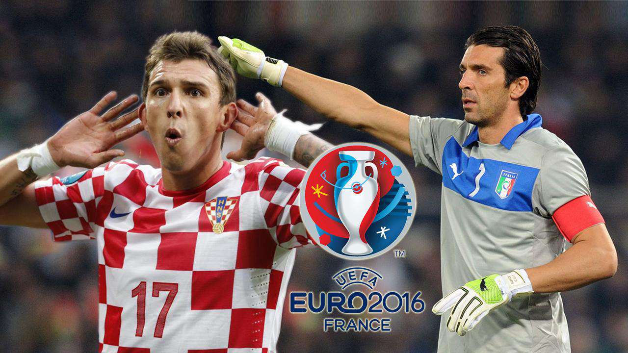 Mandzukic vs Buffon croazia italia