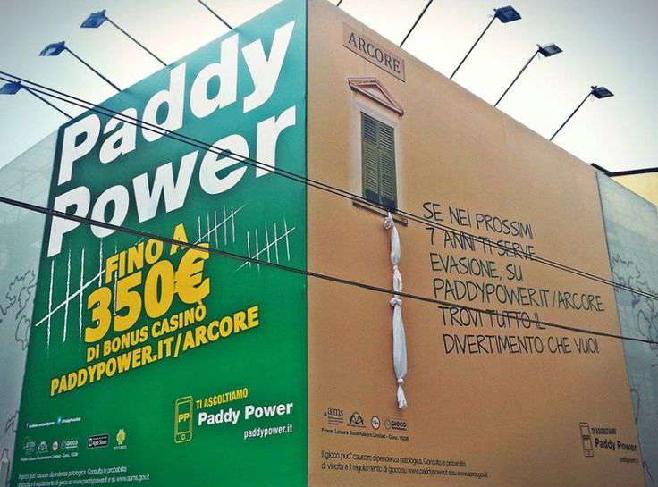 paddy power pubblicità