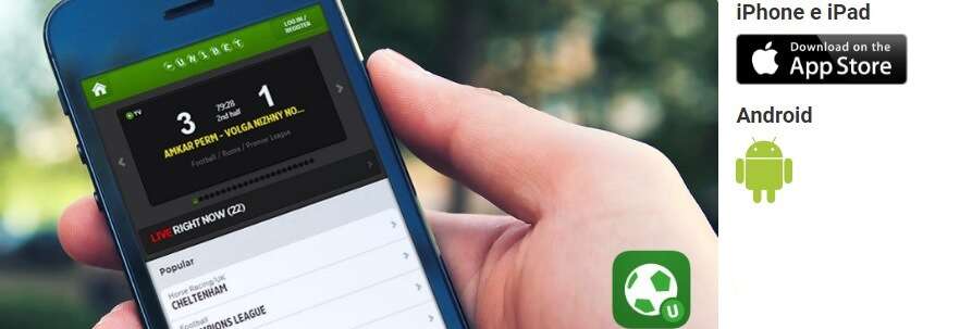 Unibet app mobile app scommesse