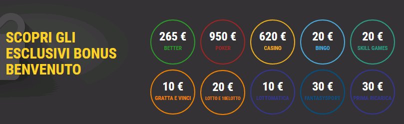 bonus benvenuto lottomatica