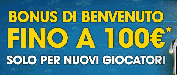 Bonus benvenuto scommesse William Hill