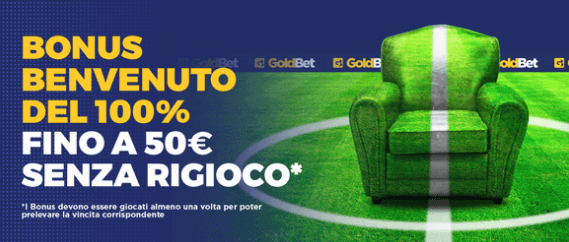 bonus Goldbet codice promozione Goldbet