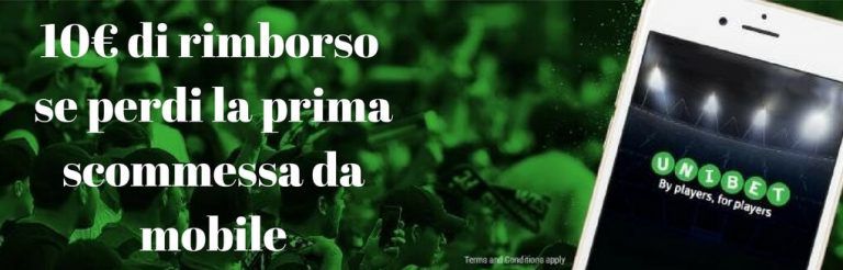 bonus unibet mobile scommessa unibet bonus mobile scommesse