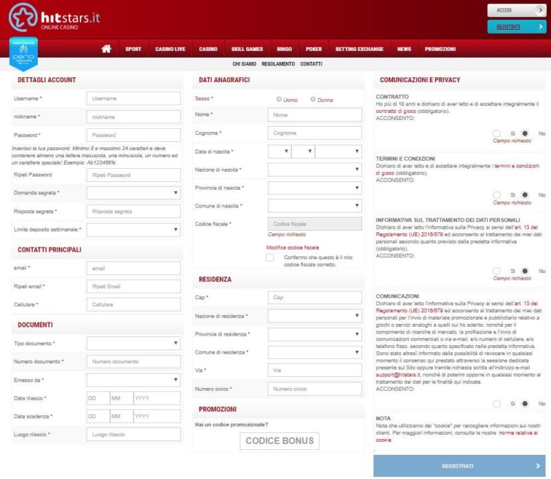 Servizio Clienti Hitstars Hitstars mobile app