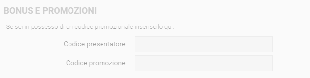codice promozione codere