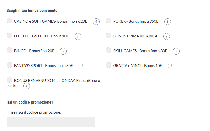 lottomatica registrazione conto online