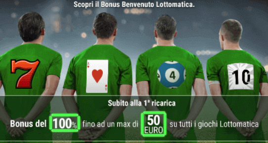 lottomatica bonus benvenuto